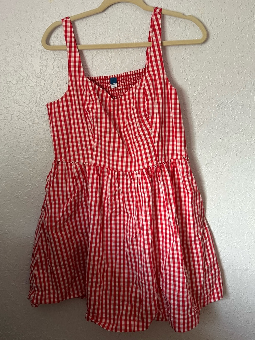 Old Navy Red and White Gingham Sundress